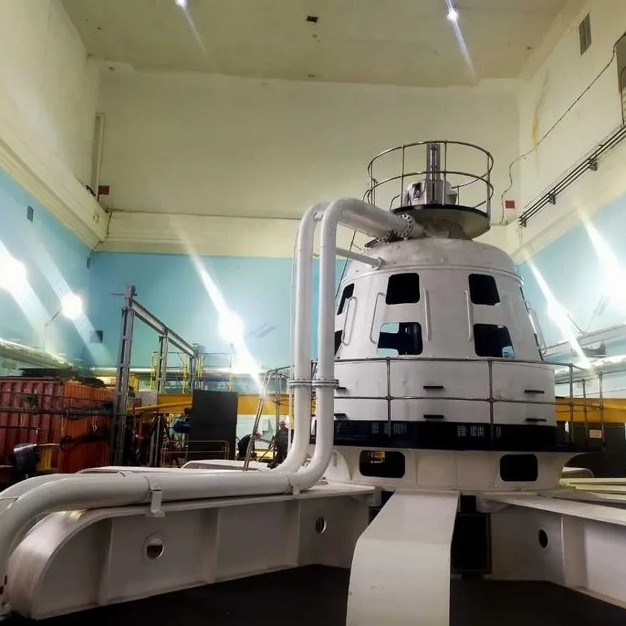 Закончили освещать цех Иркутской ГЭС